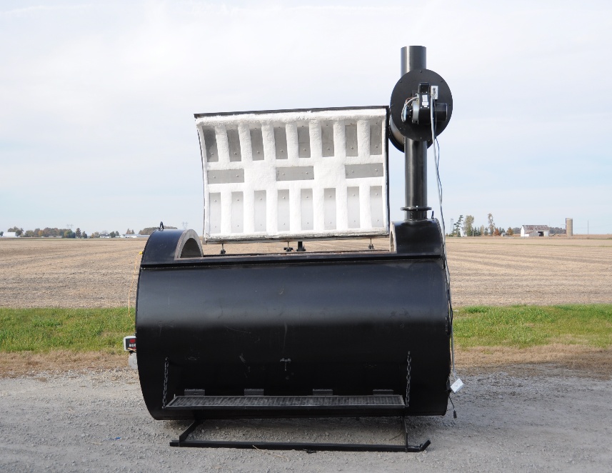Mobile incinerator trailer