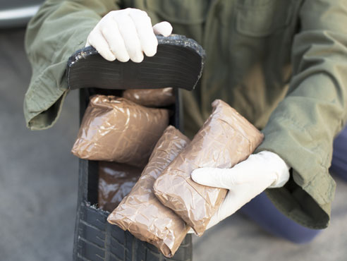 Seized contraband for compliant destruction